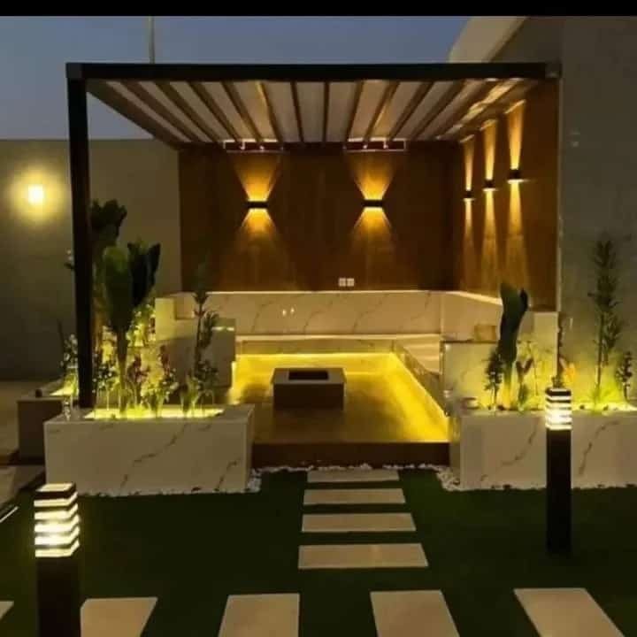 مظلات حدائق وبرجولات وأعمال الساندوتش بنل والحدادة في الرياض والخرج