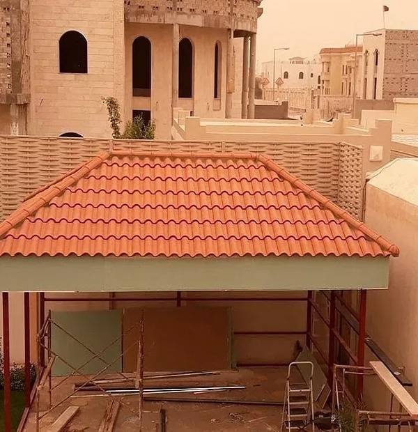 صورة توضيحية لأعمال برجولات وجلسات خارجية